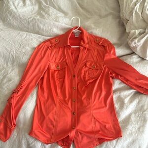 Orange Long Sleeve shirt